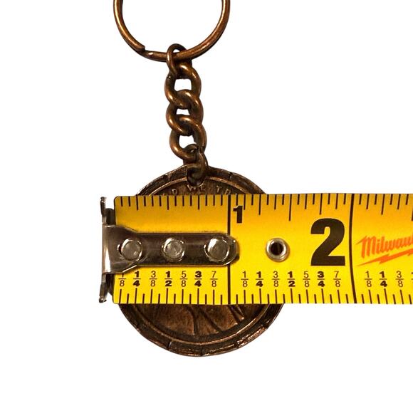 Vintage Penny Style Keychain Copper Marketing Token R. A. Prather & Sons Inc - Picture 5 of 6
